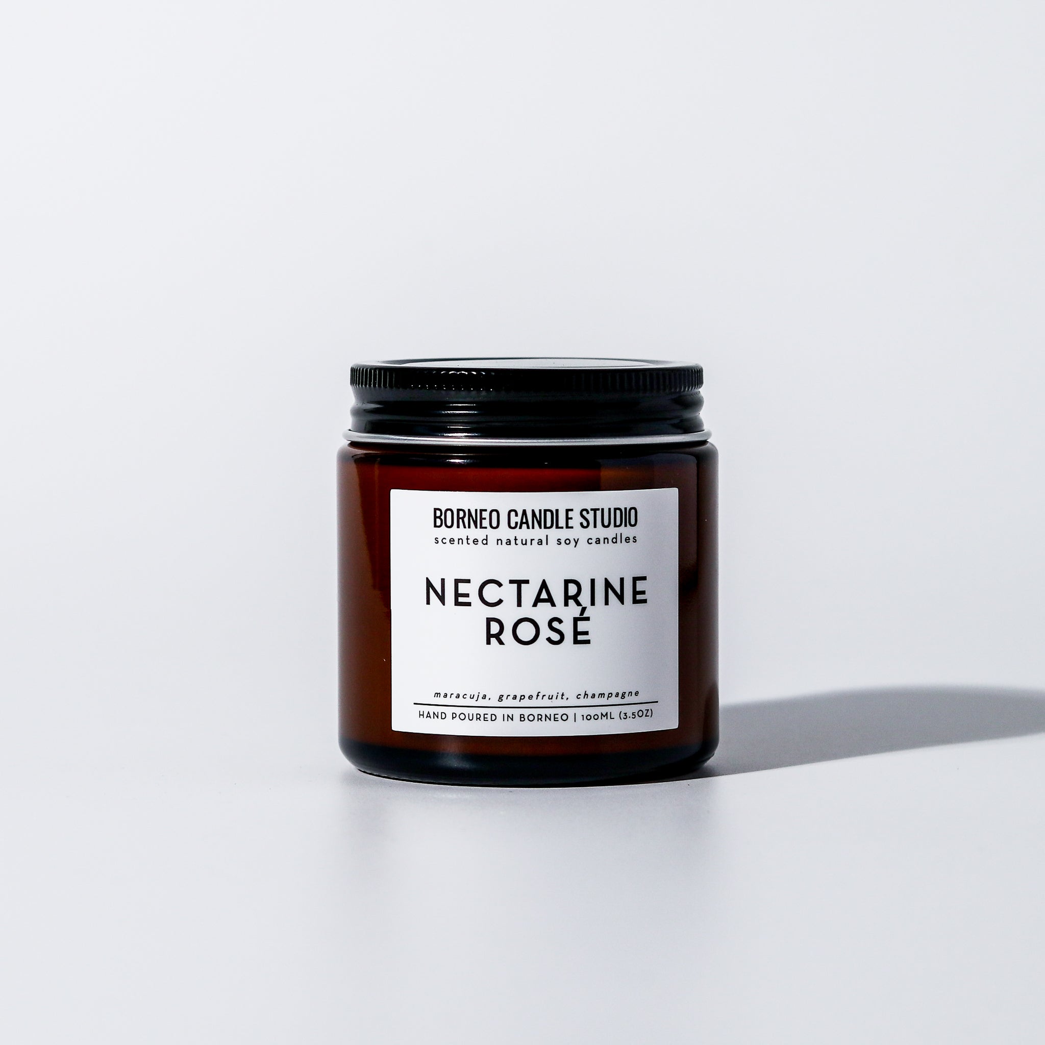 Nectarine Rosé Scented Candle - pink champagne, grapefruit, passionfruit soy candle