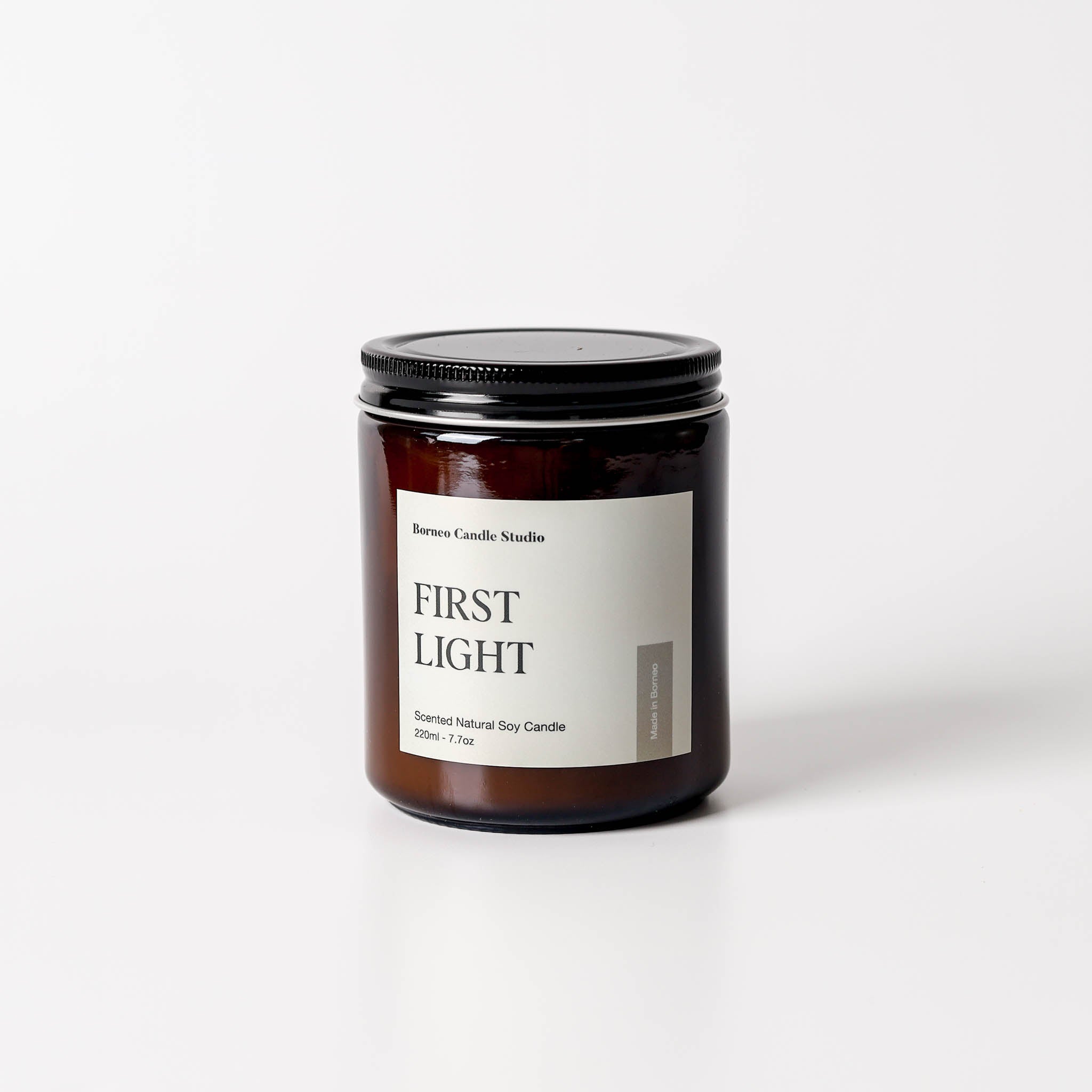 First Light Scented Candle - citrus, lotus blossom, patchouli earthy floral candle in 7.7oz