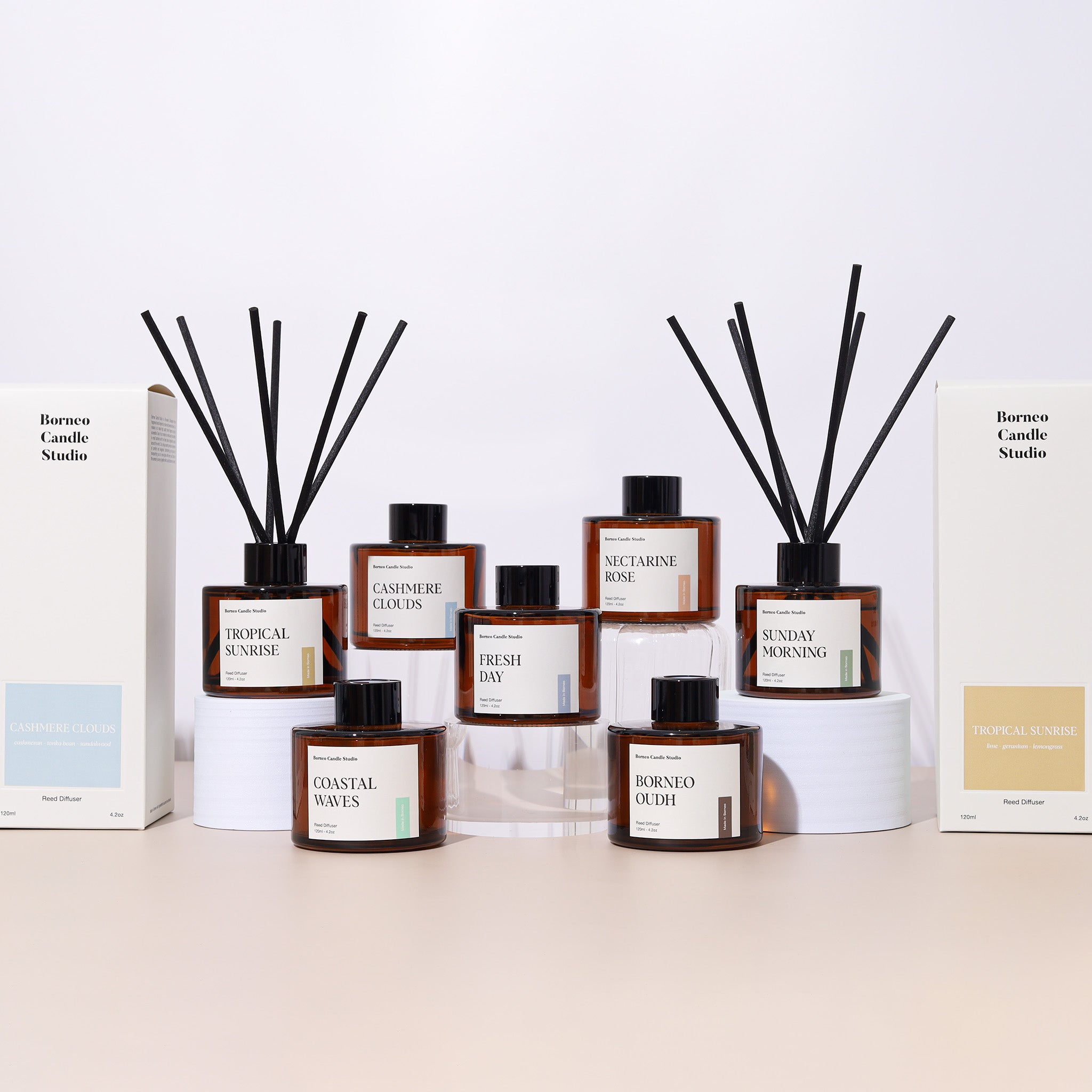 Borneo Oudh Reed Diffuser Group Collection- Borneo Candle Studio