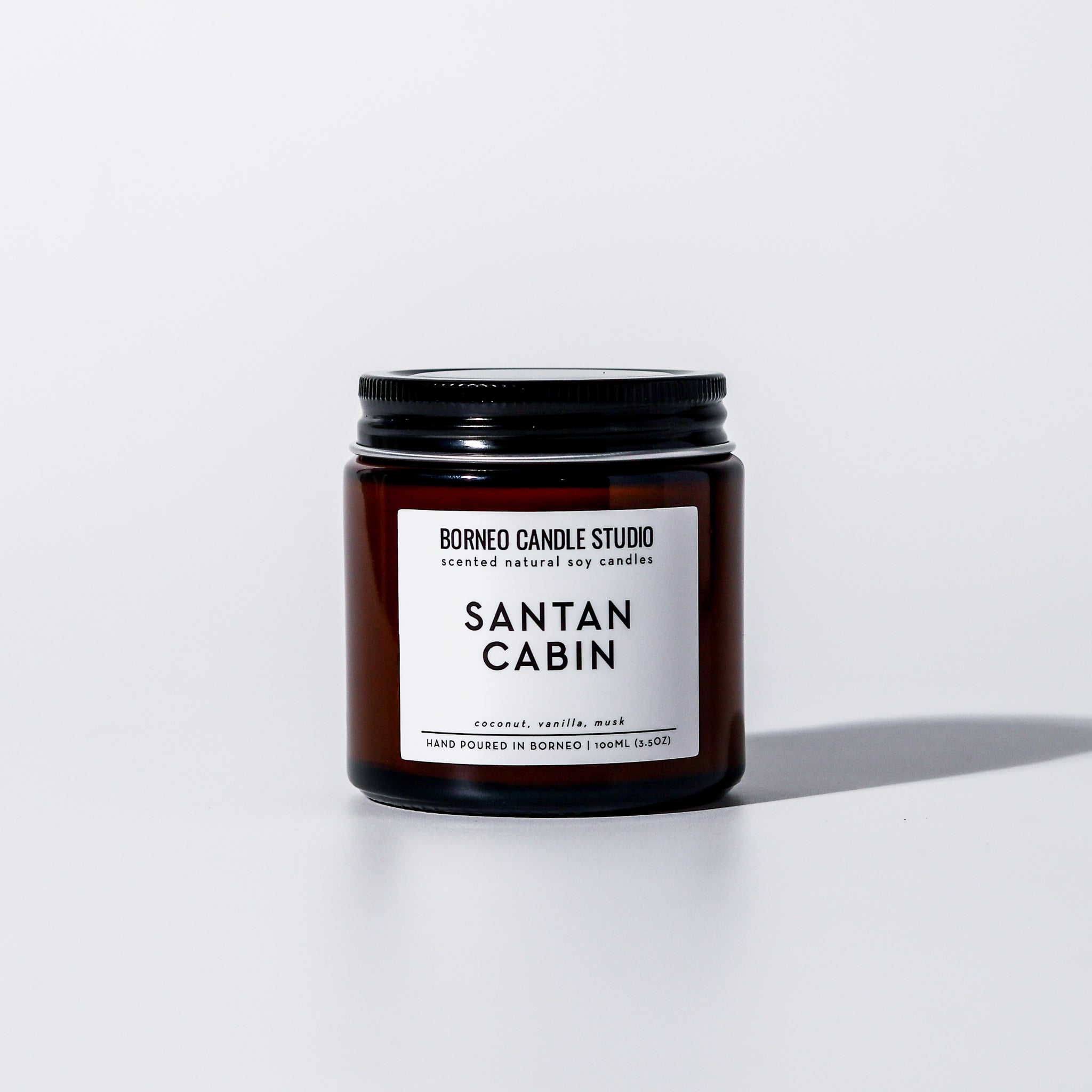 Santan Cabin Scented Candle coconut, vanilla, musk soy candle